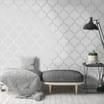 K2 Feature Wallpapers Metallic Latice 60322 - Silver