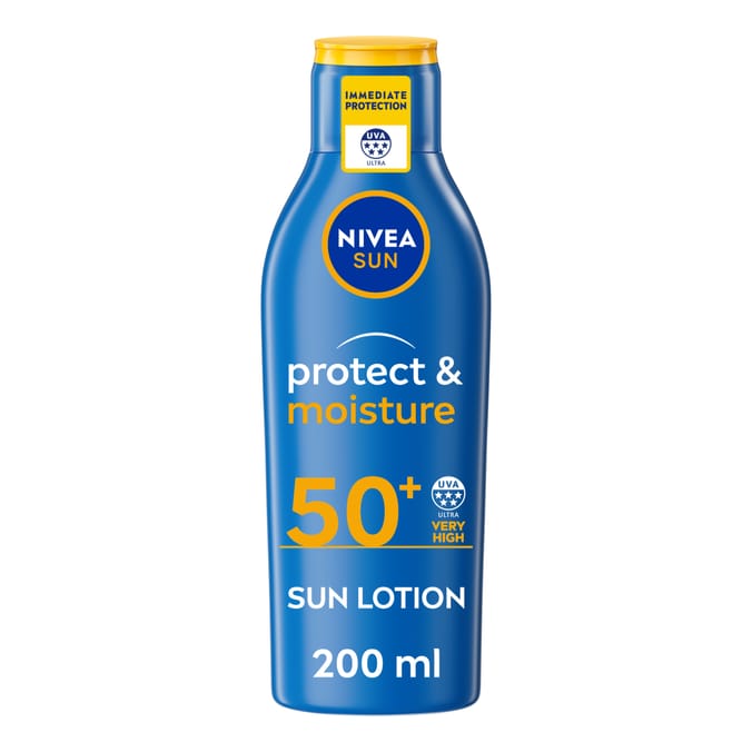 Nivea Sun Protect & Moisture Sun Lotion SPF 50+ 200ml Home Bargains