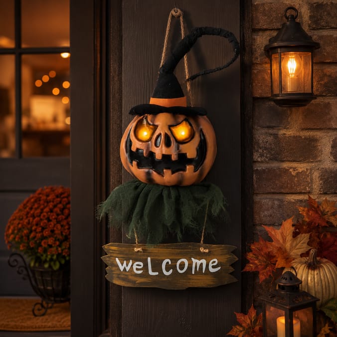 Hallow Scream LED Hanging Sign