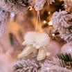 Frosted Spirit Ski Boots Hanging Decoration - Cream