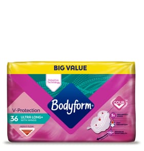 Bodyform Cour-V Ultra Long Sanitary Towels Wings 36s