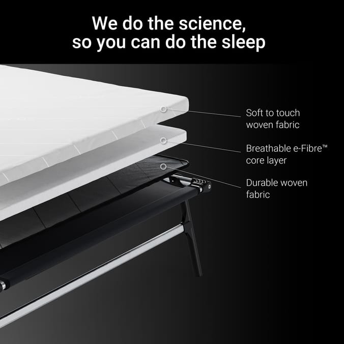 Jay-Be CE120 Compact Folding Bed with e-Fibre Mattress - Small Double