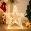 Prestige Mains Operated LED Wire Frame Large Star Display 80cm