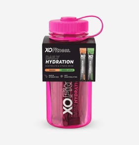 XO Fitness Daily Hydration Bottle Kit - Pink
