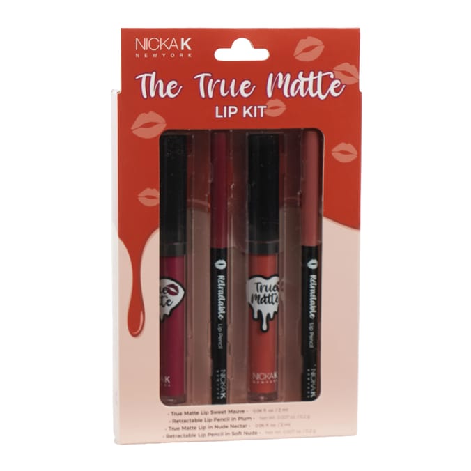 Nicka K True Matte Lip Kit - Nude