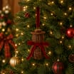 Festive Feeling Alpine Woods Rattan Hanging Decoration - Snowman