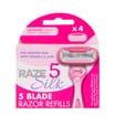 Raze Silk 5 Blade Refills 4 Pack
