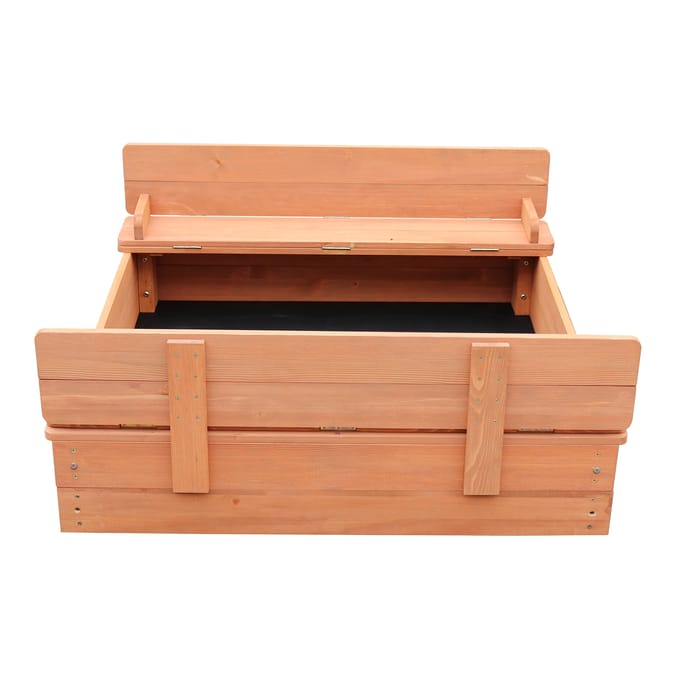 Liberty House Toys Kids Sandpit With Seating And Cover