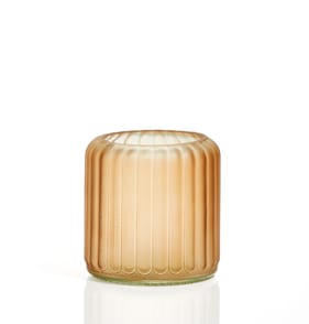 Home Collections Glass Tealight Holder - Brown