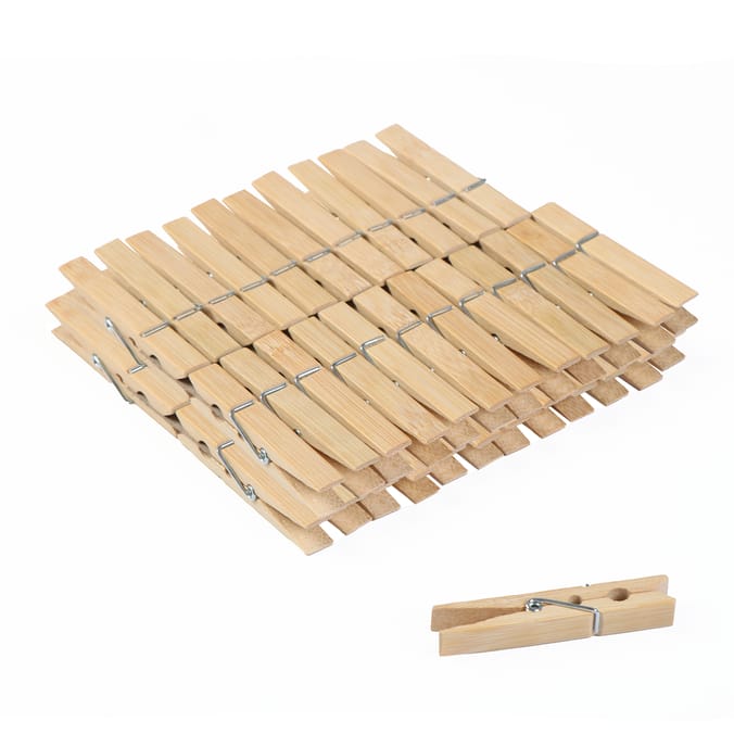 Wooden Clothes Pegs 24pk x2