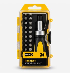 Equip Ratchet Screwdriver Set 36 Pieces