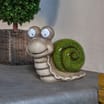 Firefly Novelty Snail With Animated LED Eyes Solar Light