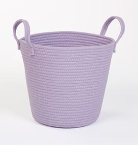 The Kids Edit Round Rope Storage Basket - Purple