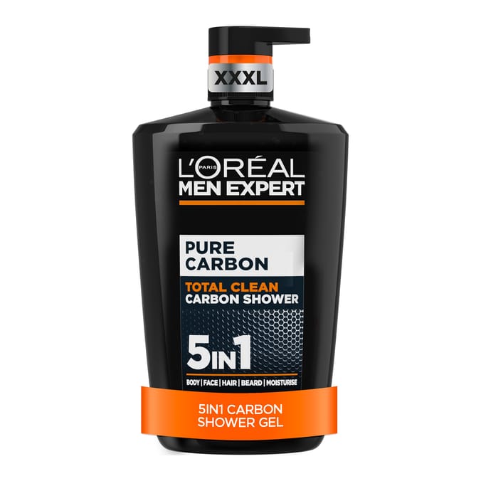 L'Oréal Men Expert Pure Carbon 5-in-1 Shower Gel Large 1L