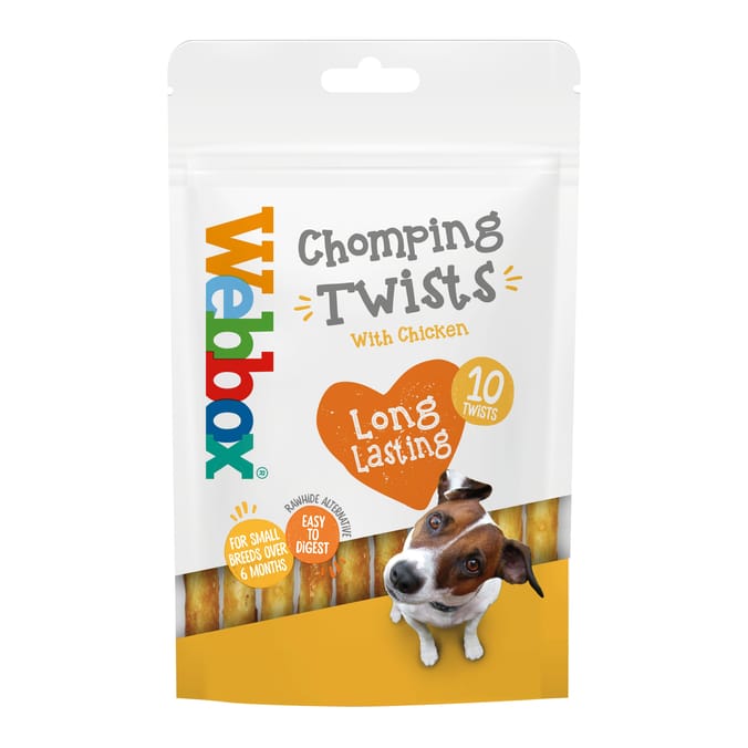 Webbox 10 Chomping Twists with Chicken x15