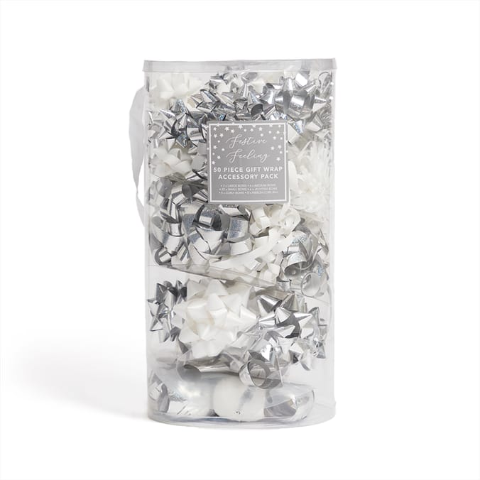 Festive Feeling 50 Pieces Christmas Bow Bumper Pack