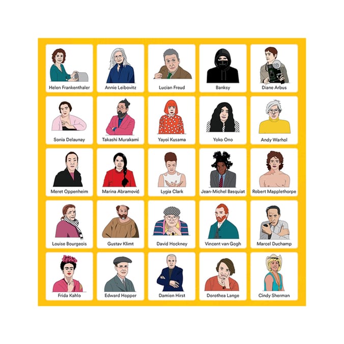 Artist Bingo - A Game of Icons