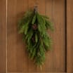 Festive Feeling 70cm Pine Bow Teardrop Swag