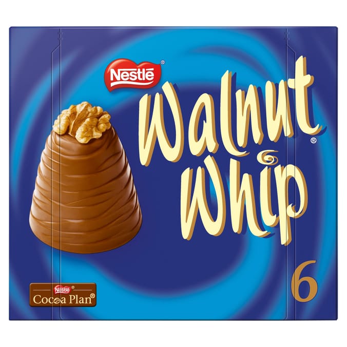 Walnut Whip Milk Chocolate 30g Multipack of 6