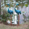 Jardin 2 Metal Herons Decorations