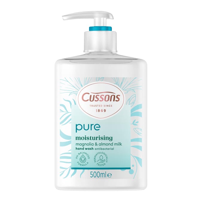 Cussons Pure Moisturising Hand Wash 500ml - Magnolia & Almond Milk