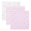 Pure Baby Pink Muslin Cloths 3 Pack
