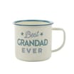 Just For You Dad Enamel Mug - Best Grandad Ever