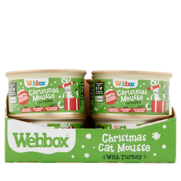 Webbox Christmas Mousse With Turkey 85g x12 | Home Bargains