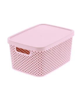 Diamond 3.5L Storage with Lid  - Pink