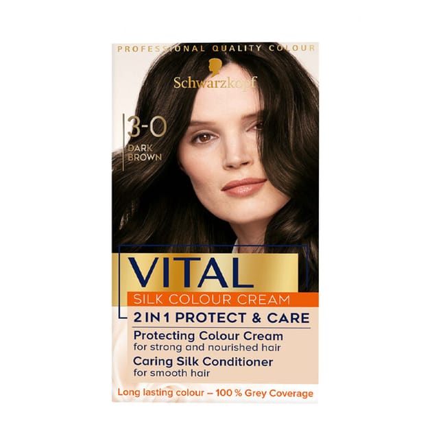 Schwarzkopf Vital 30 Dark Brown Home Bargains
