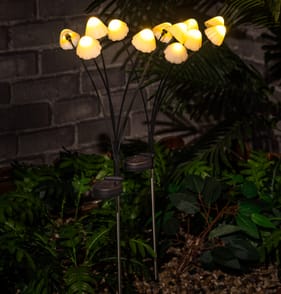 Firefly 2 Rock Mushroom Solar Lights