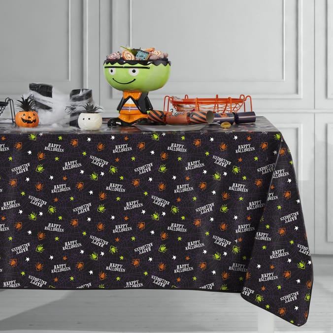 Hallow Scream Wipe Clean Table Cover - Spider