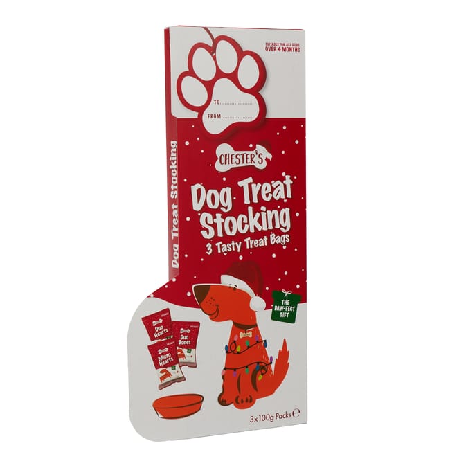 Chester's Dog Treat Stocking