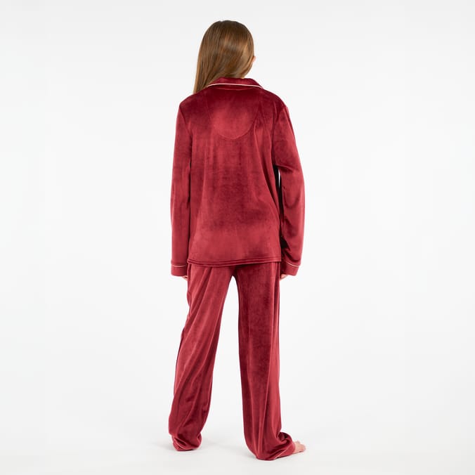 Burgundy Polar Express Older Kids Pyjamas