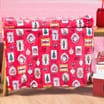 Sleigh Bells Super Soft Throw - Red  