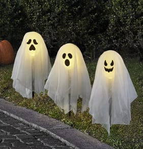 Haunted House Ghost Stake Lights 3 Pack