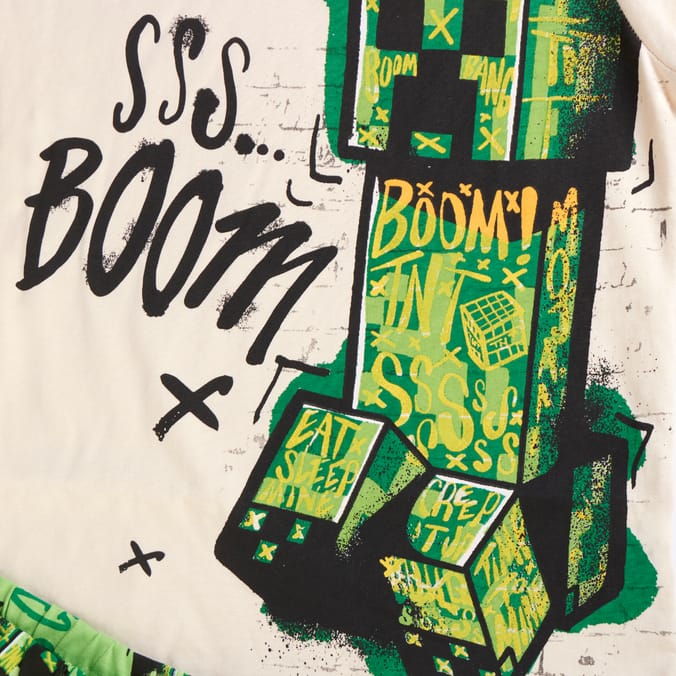 Minecraft Kids Short Sleeve Pyjama Set