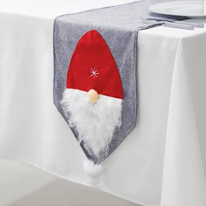 Festive Feeling Novelty Table Runner Gnome