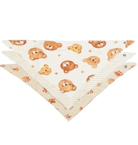 Pure Baby Bandana Bib 3 Pack - Bears