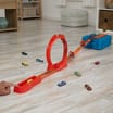 Hot Wheels Fire-Themed Track Building Set with 1 Hot Wheels Toy Car HMC04