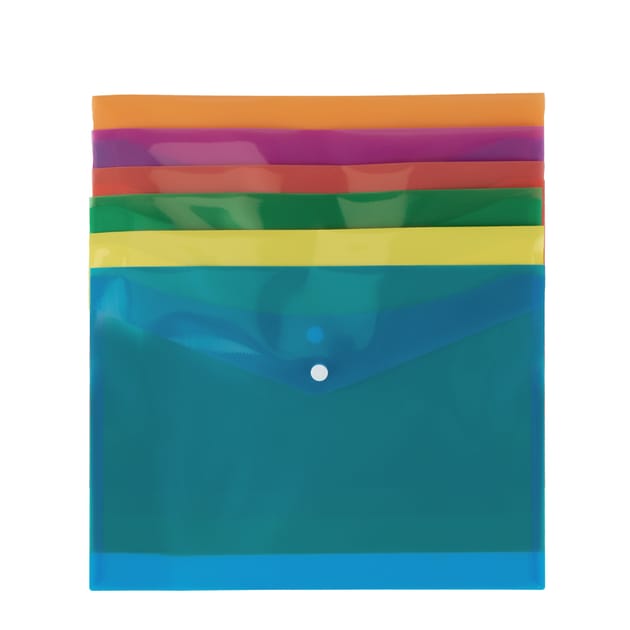 Stationery Store Button Files 6 Pack | Home Bargains