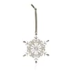 Frosted Spirit Metal Snowflake Reinstone Hanging Decoration