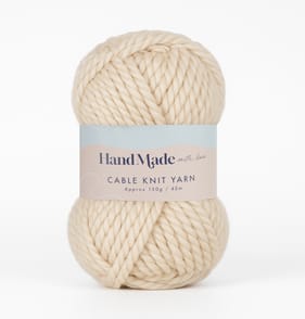 Hand Made With Love Cable Knit Yarn 150g - Oatmeal