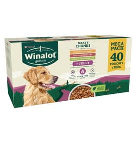 Winalot Meaty Chunks Mixed in Jelly Wet Dog Food 40 x 100g