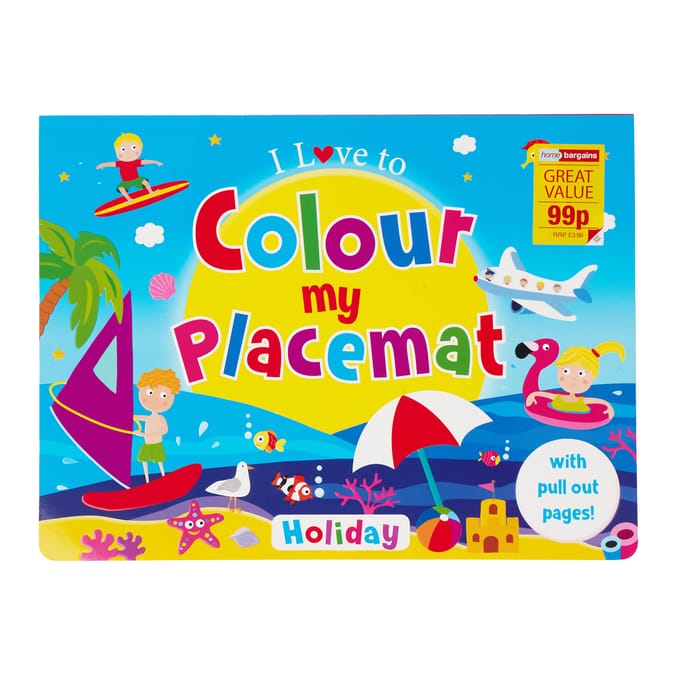 Colour My Placemat - Holiday
