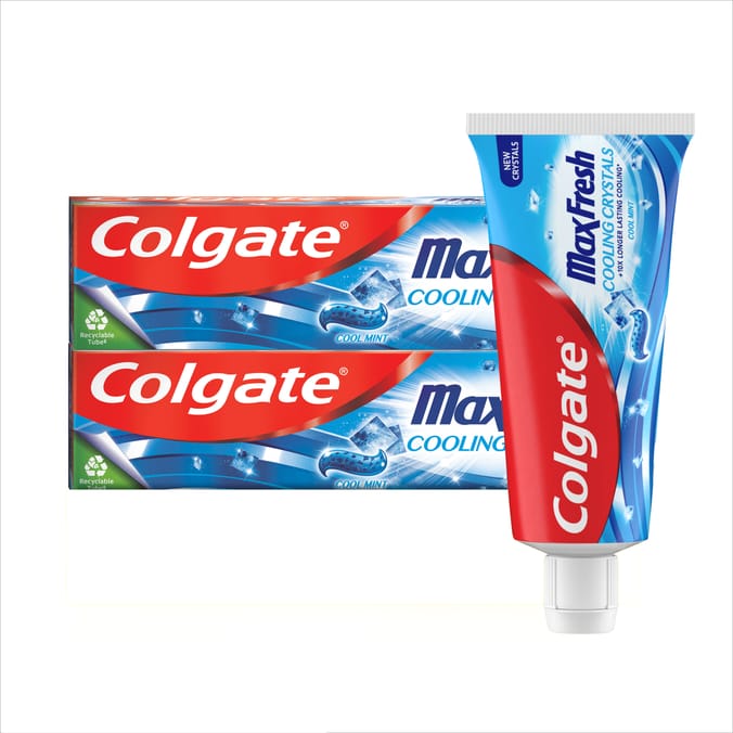 Colgate Max Fresh Toothpaste with Cooling Crystals 75ml Twin Pack