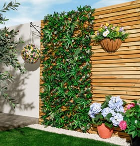 Jardin Artificial Mixed Leaf Expandable Willow Trellis 90 x 180cm