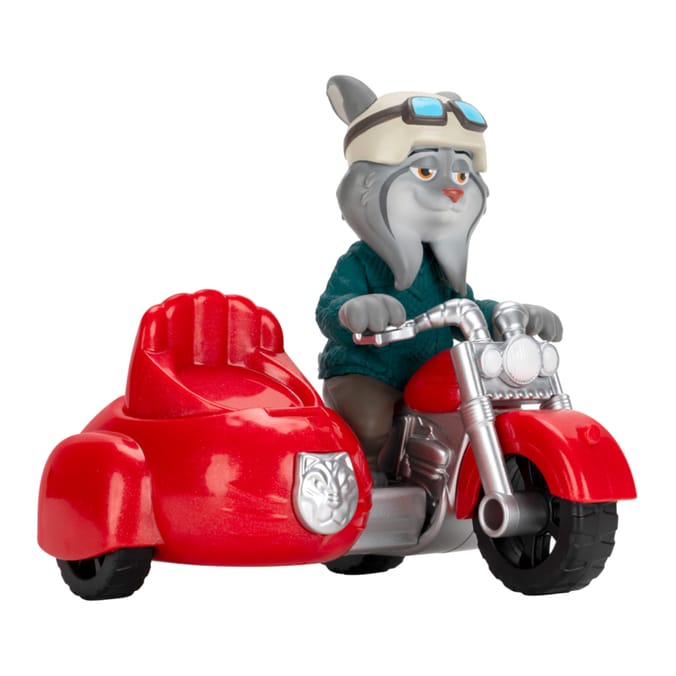Disney Zootropolis 2 Vehicle & Figure - Pawbert Lynxley & Motorcycle with Gary De’Snake