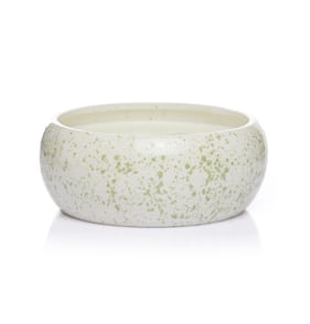  The Outdoor Edit Citronella Ceramic Candle Jar - Green