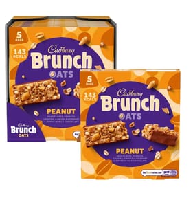 Cadbury Brunch Oats Bar 5 Pack Peanut 32g x8